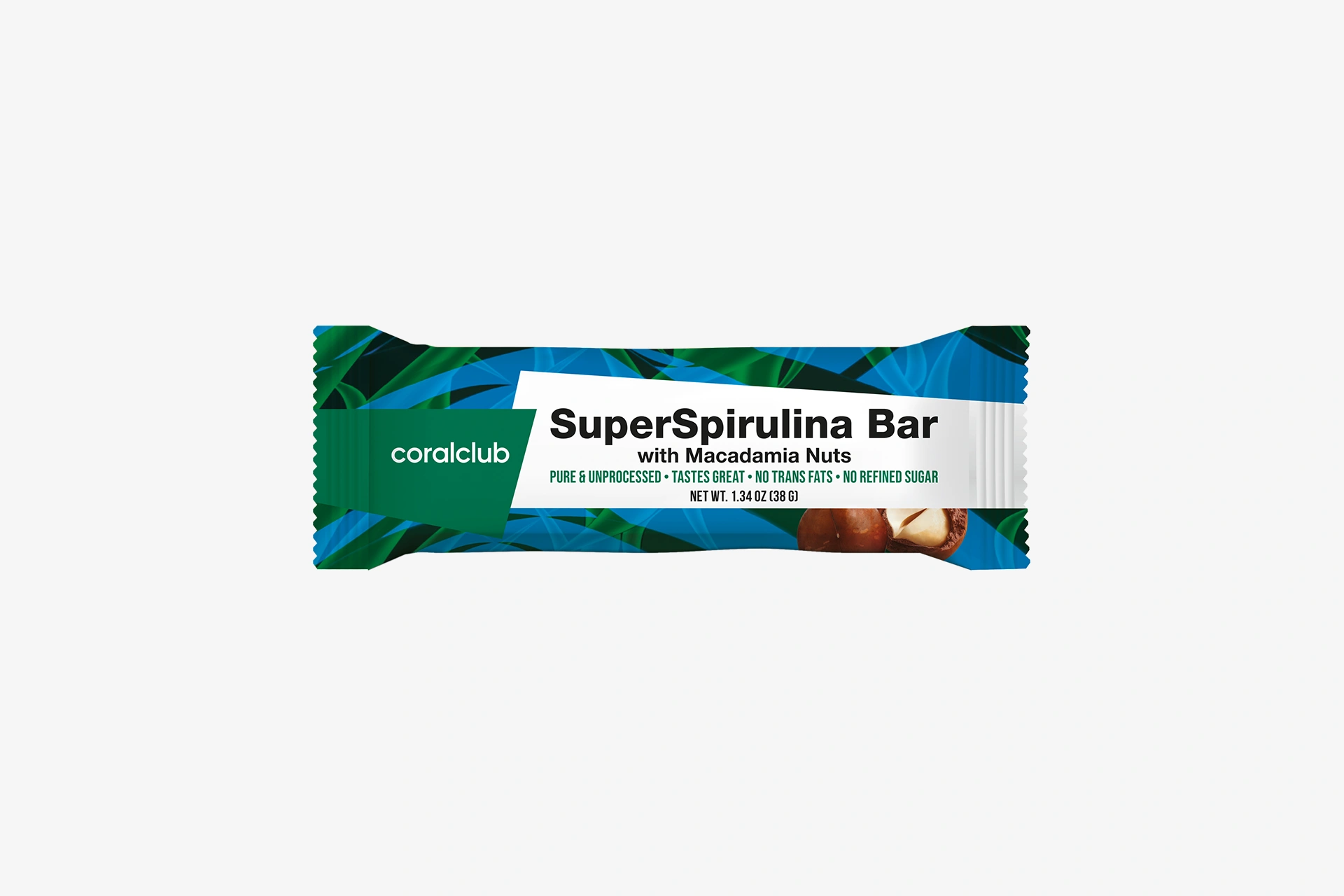 SuperSpirulina Bar with Macadamia Nuts - Imagen 3